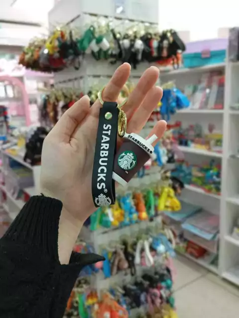 Llavero vaso Starbucks - Marrón