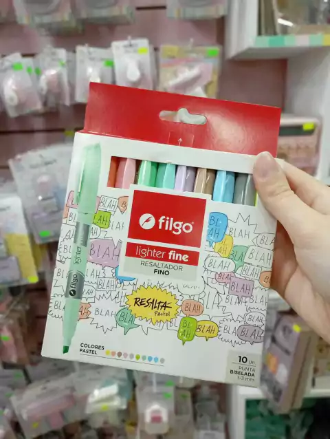 Resaltadores Pasteles X10 - Filgo