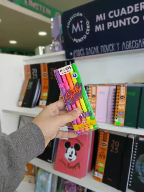 Roller Tinta Gel Neón X5- Mooving