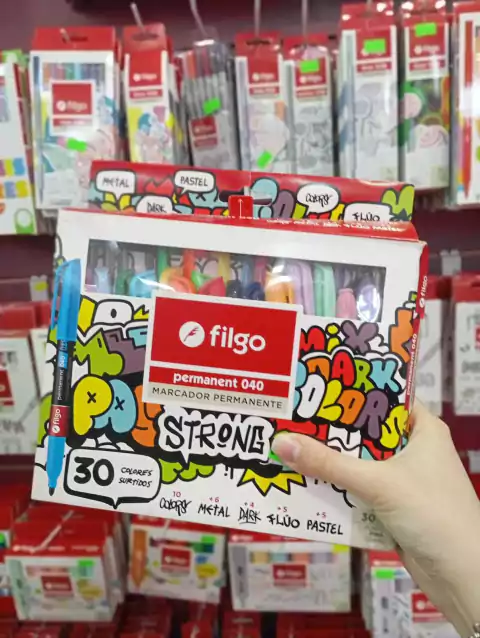 Marcadores Permanentes X30 - Filgo