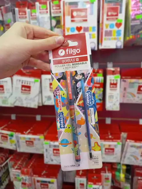 Roller Gel Borrables mas Repuesto - Filgo