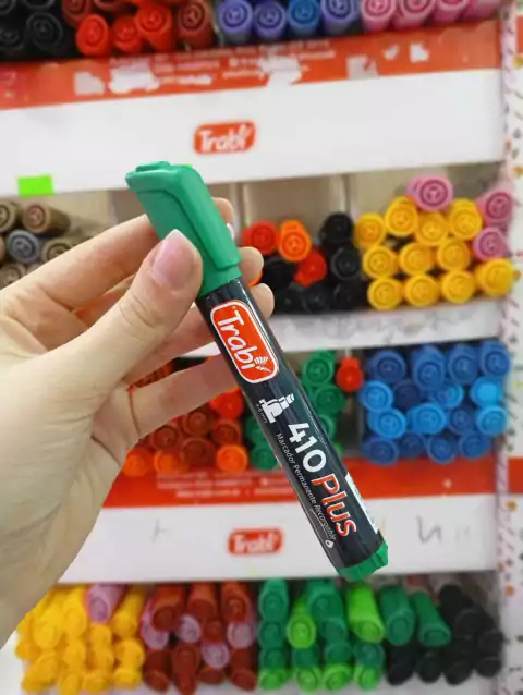 Marcador para Recargable Permanente - 410 Plus Trabi (Verde)