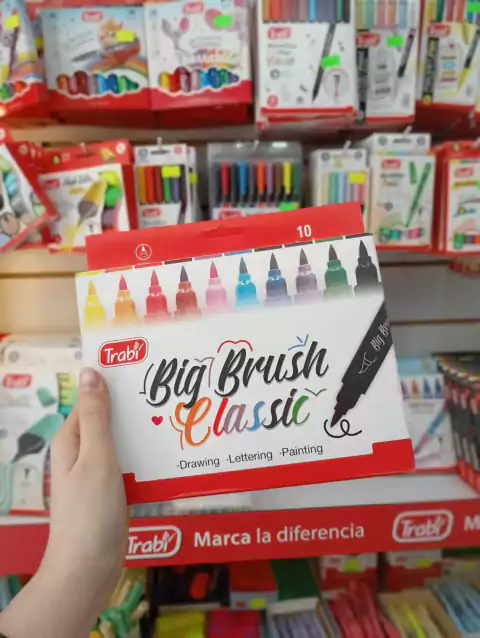 Marcadores Big Brush Classic X10 - Trabi