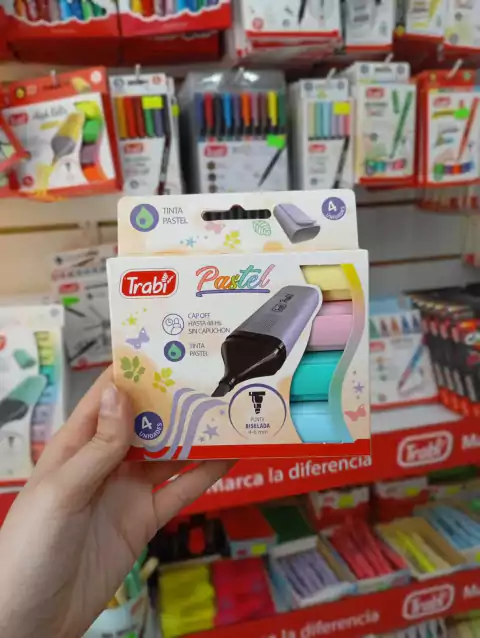 Resaltadores Tinta Pastel - Trabi X4