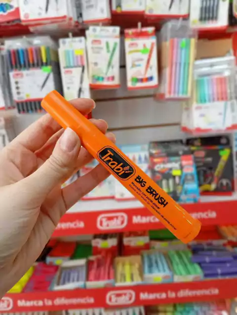 Marcador Punta Pincel (Naranja) - Trabi