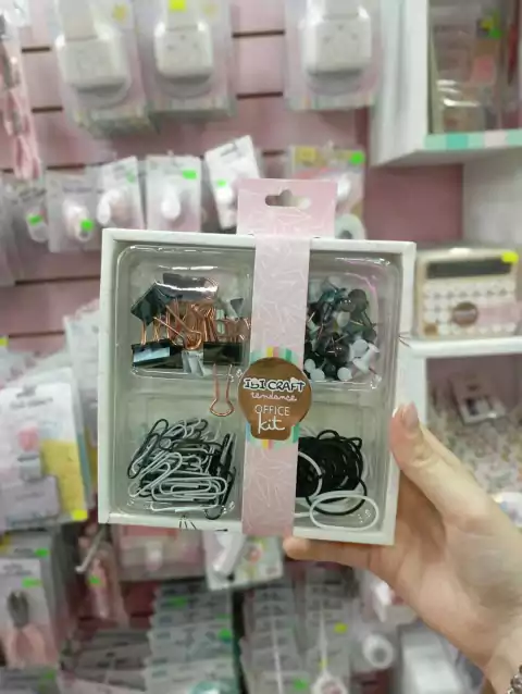 Set de Oficina - Ibi Craft (Blanco y negro)