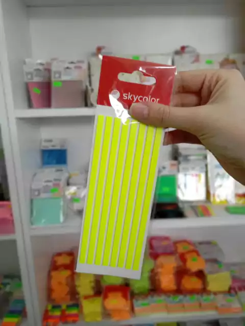 notas adhesivas neon para resaltar-140x5mm