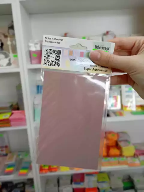 Notas Adhesivas Transparentes (Beige Pastel) - Memo Fix