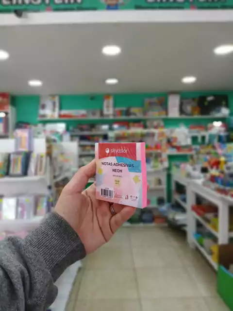 notas adhesivas neon-76x76mm-color rosa-skycolor - comprar online