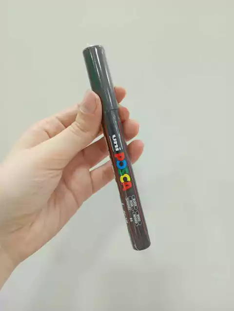 Marcador De Pintura Base Agua - Posca (Negro)