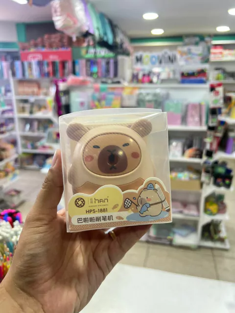 Sacapuntas a Manivela Capibara - Marrón Claro