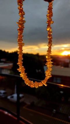 Collar piedra CITRONITA (amarillo)