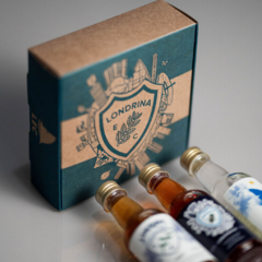 Cachaça do Londrina Esporte Clube - Kit Garrafas Miniaturas de Cachaça 3 un - comprar online