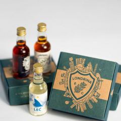 Cachaça do Londrina Esporte Clube - Kit Garrafas Miniaturas de Cachaça 3 un