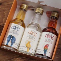 Kit Miniaturas Bebida Mista Cachaça 3 un | 50 mL - Cachaça Araz