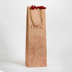 sacola para garrafa vinho kraft cachaça