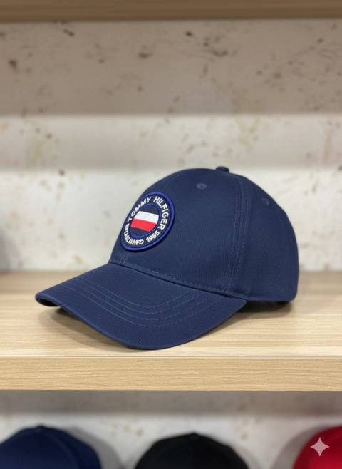 Boné T.H Dad Hat Círculo Bordado - Azul Marinho