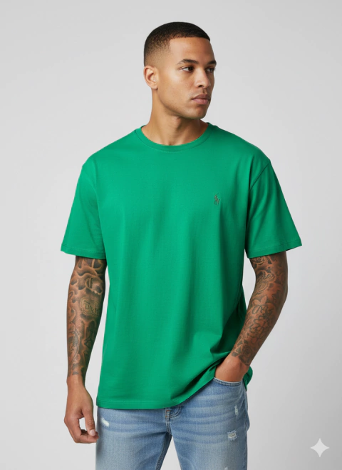 Camiseta RL Cavalinho - Verde com Verde - comprar online