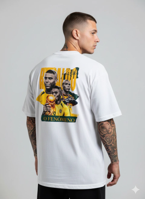 Camiseta NK Oversized Ronaldo - Off White