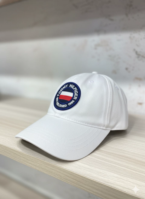 Boné T.H Dad Hat Círculo Bordado - Branco Neve