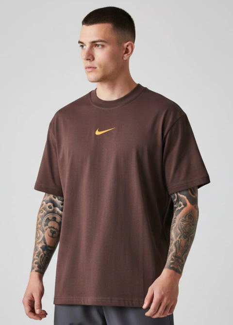 Camiseta NK Oversized Ronaldo - Marrom Escuro - comprar online