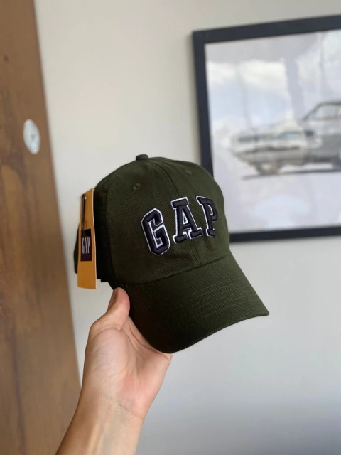 Boné G A P Aba Curva - Verde Escuro