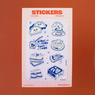 Plancha de Stickers Transparentes Riquisimo todo