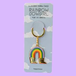 Llavero Rainbow Cowgirl
