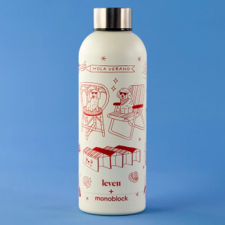 Botella de Acero Leven x Monoblock - Hola Verano