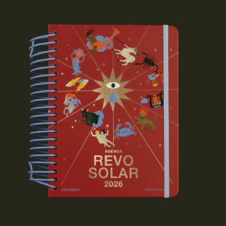 Agenda 2026 Astrológica Revo Solar - Signos (2 días por página)