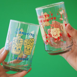 Vasos Set x 2 Vinito y Vermucito