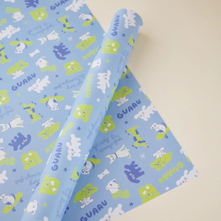 Papel decorativo Amigo fiel azul