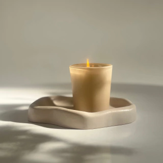 Vela aromática de soja Apotheke Vaso Nude - Fresas y moras