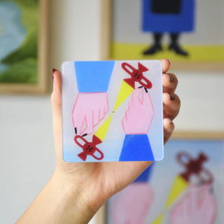 Posavasos Manos y formas