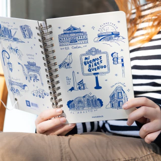 Cuaderno A5 anillado Mi Buenos Aires Querido