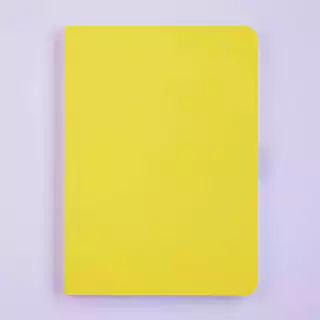 Cuaderno A5 Cosido Monocolor Amarillo