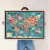 Lámina Mapa del mundo ilustrado - tienda online