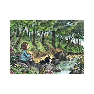Lámina Enriqueta en el bosque