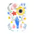 Lámina Floral hand