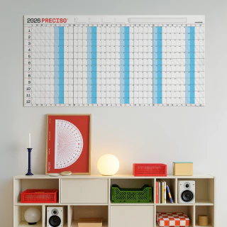 Planificador de Pared Anual 2026 - Preciso