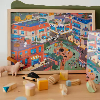 Puzzle 100 piezas La vecindad
