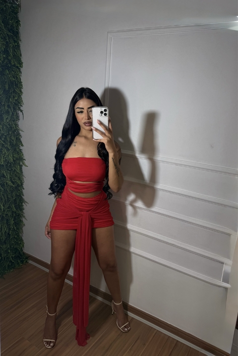 Vestido Virgínia vermelho