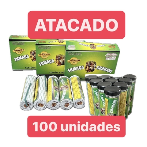 100 unidades ATACADO Fumaça Guarani Polvora Preta Tuia de Ritual Religioso com Pavio 50g