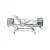 Cama fawler 3 manivelas - Cabeceira inox com MDF e grades aço carbono - PE2701 - comprar online