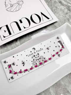 Choker de mostacillas fucsia - comprar online