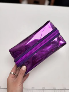 MAXI CARTUCHERA GLITTER MORADO - tienda online