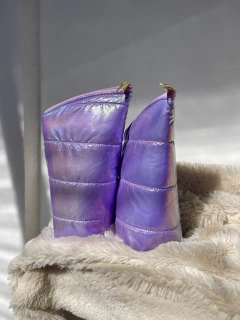 Set Puffer lila tornasolado - comprar online
