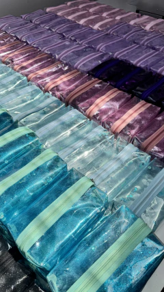 MAXI CARTUCHERA GLITTER AQUA - comprar online