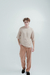 REMERA MERLIN BEIGE OVERSIZE
