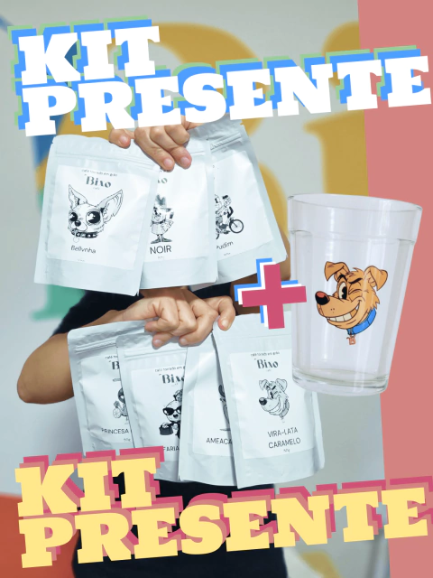 Kit Presente do Bixo (7 pcts de 50g + 1 Copo Bixo) - comprar online